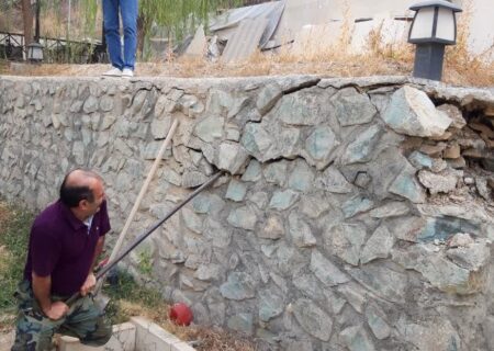 رفع تصرف 381 مترمربع از اراضی ملی تصرف شده روستای درده