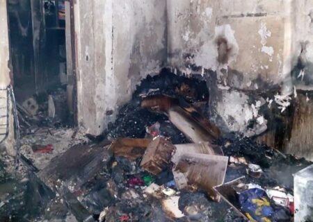 مصدومیت 3 نفر بر اثر آتش سوزی واحد مسکونی مهرویلای کرج