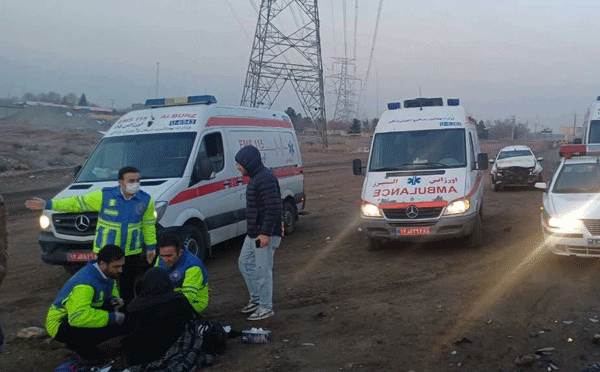 تصادف زنجیره‌ای در اتوبان قزوین ـ کرج با 7 ‌مصدوم‌